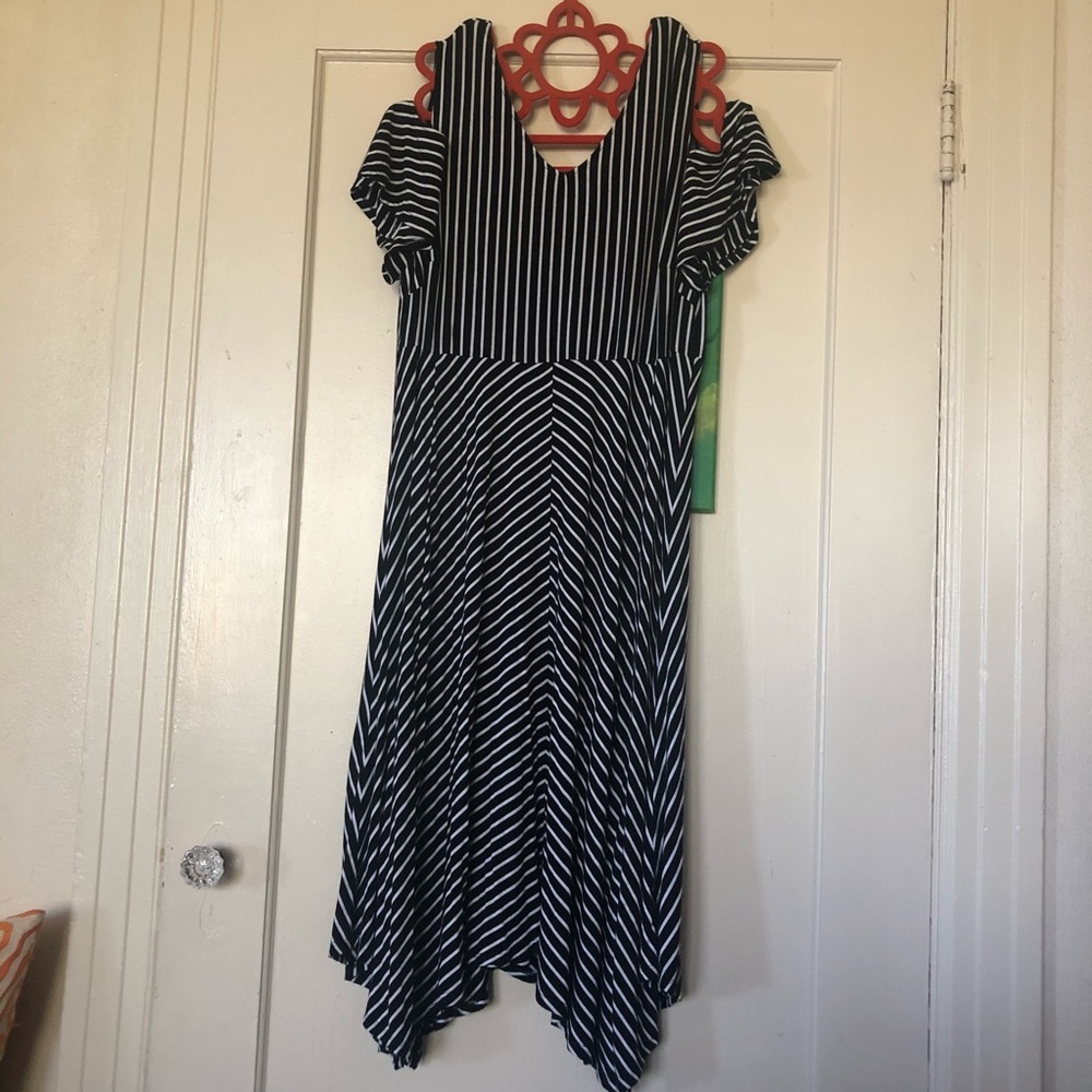 Lane Bryant Cold Shoulder Midi Dress